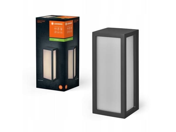 Outdoor wall light LEDVANCE ENDURA RADO, IP65, E27, max 18 W, dark gray, h25 cm