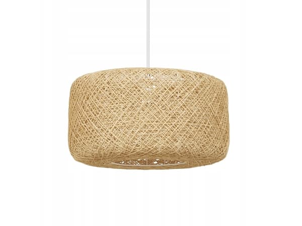 Pendant lamp LEDVANCE PAPER BALE PENDANT, E27 max 6W, woven, beige, 40x150cm