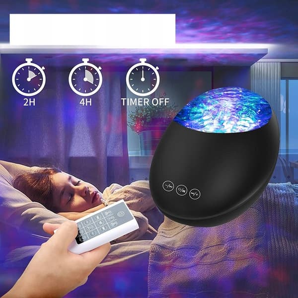 STJERNEPROJEKTOR STJERNEPROJEKTOR NATTLAMPE LED-HØJTTALER USB BLUETOOTH FJERNBETJENING