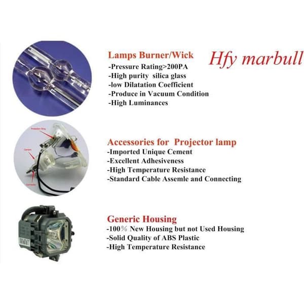HFY marbull Rlc-004 Ersättning Lampa för projektorn Viewsonic PJ400PJ400-2PJ452PJ452-2