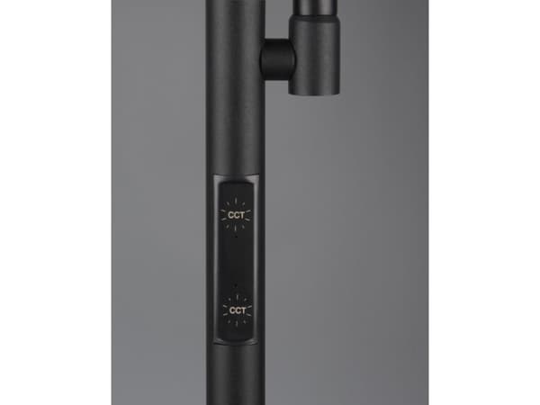 LED floor lamp REALITY SPECTER, 17+4,5W 2700-4000-6500K 1900+450lm DIM, black sp, Ø25x178cm