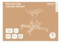 Miniatyrbillede 4 af 4: Projector mount  flat/inclined ceilings tilt swivel 45kg