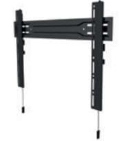 Hagor BL Superslim 400 - fast väggfäste- 32-55" | max. VESA 400x400 | Bärlast 35kg Svart