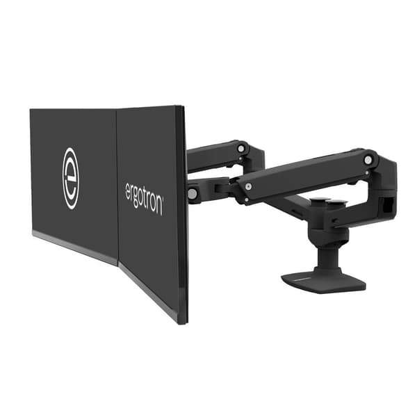 ERGOTRON LX monteringsarm dubbel, svart