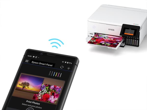 Epson EcoTank ET-8500 - Allt-i-ett-skrivare - Vit