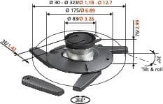 EPC6545\Projektorikattoratkaisu\Max 10kg\Sisältää EPA656&EPC6540