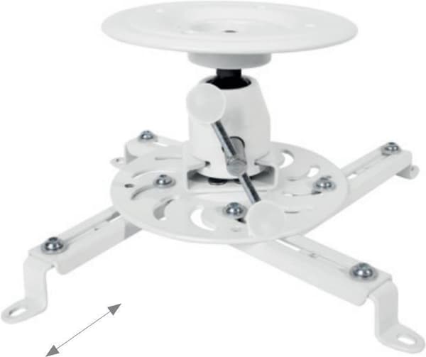 HAGOR Beamfix II projektor loftmontering uden forlængelse kan vippes/vippes/drejes 135 mm loftafstand 10 kg max belastning (8650)