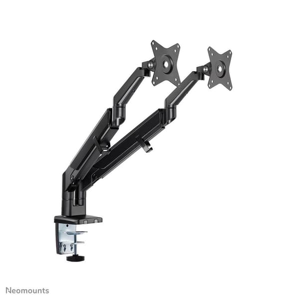 Neomounts DS70-810BL2 fuldbevægelsesmonitorarm 17-32" (2x) - gasfjeder - pladsbesparende design - sort