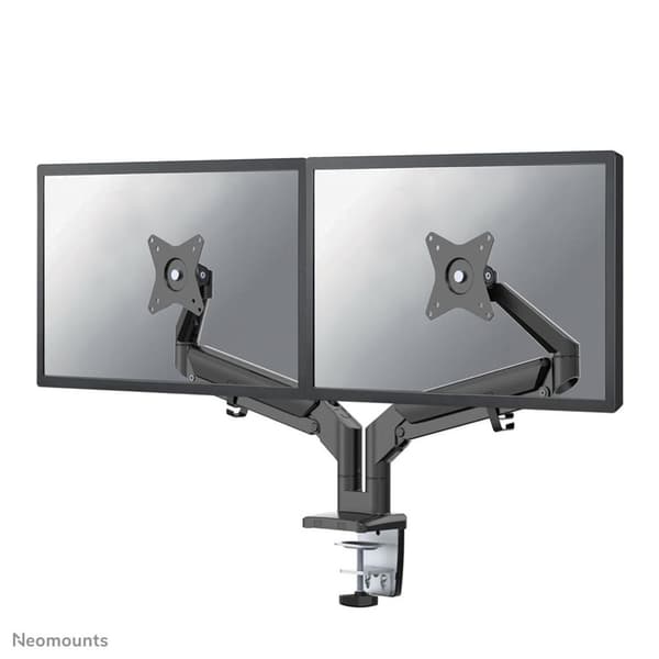 Neomounts DS70-810BL2 fuldbevægelsesmonitorarm 17-32" (2x) - gasfjeder - pladsbesparende design - sort Sort