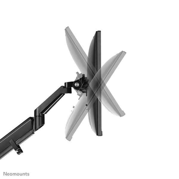 Neomounts DS70-810BL1 full motion monitorarm 17-32" - gasfjeder - pladsbesparende design - sort