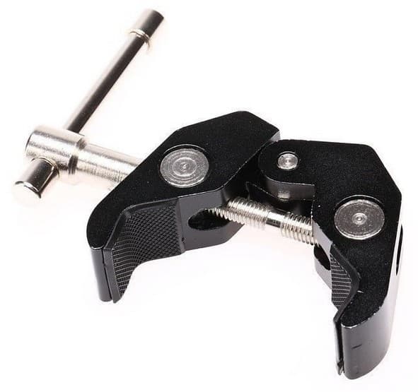 Crab Plier Clip Mount och Magic arm för kamera Svart