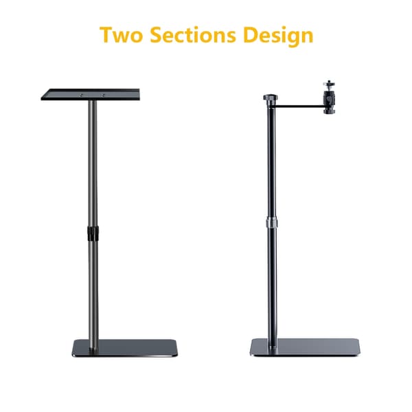 Projektorin jalusta säädettävä korkeus 128cm - Tarjotin & Joustokaula 1/4" ruuvikiinnitys