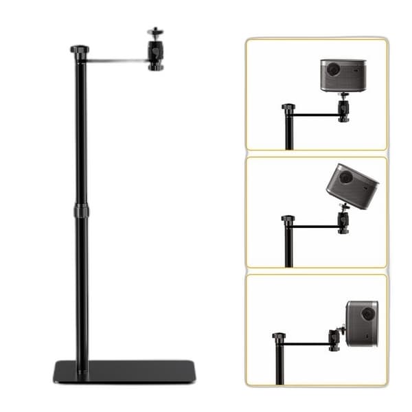 Projektorstativ Beslag 128cm Højdejusterbar - Bakke & Fleksibel Hals 1/4 Skrue Montering Gooseneck type