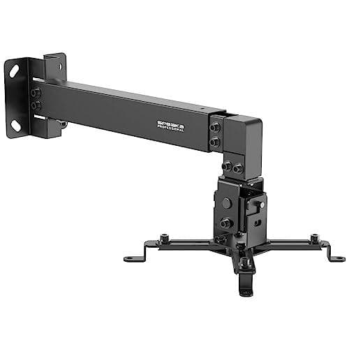 SpeaKa Professional SP-PWM-100 projektor vægmontering Roterbar vægafstand (maks.): 600 mm Sort (SP-10529540)