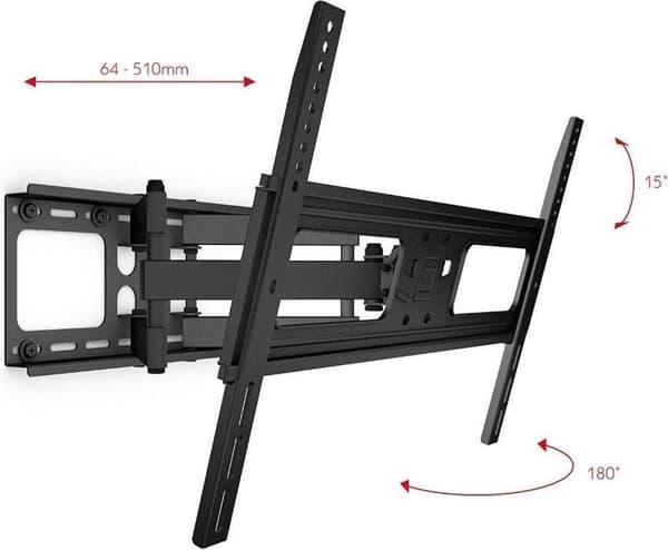 One For All SOLID WM 4661 - Monteringssats (Full Motion Wall Mount) för LCD/Plasma-TV - Skärmstorlek: 81-213 cm (32"-84") (WM4661)