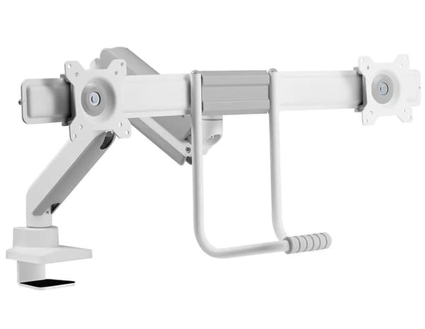 Neomounts DS75-450WH2 - fullt rörlig bordsstativ för två 17-32" skärmar - vit