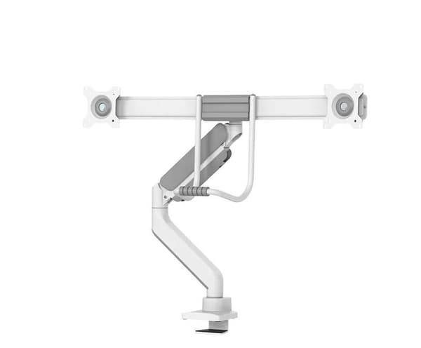 Neomounts DS75-450WH2 - fullt rörlig bordsstativ för två 17-32" skärmar - vit Vit