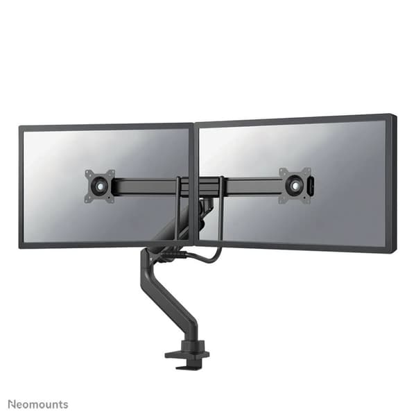 Neomounts DS75-450BL2 - Fullt rörlig bordsmontering för två 17-32" skärmar - Svart Svart
