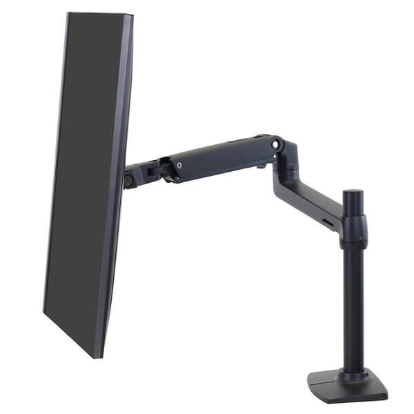Ergotron LX monitorarm med hög pelare, skrivbordsfäste | skärmstorlek: 34" | matt svart Svart