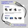 Miniatyrbild 4 av 4: TD® Fiberoptisk 8K HDMI-kabel High Definition Version 2.1 8K60Hz 4K120Hz TV-datorprojektor PS5-kabel 5 meter lång