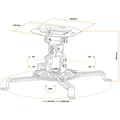 Miniatyrbild 3 av 5: AlzaErgo Stöd för projektor C10B svart