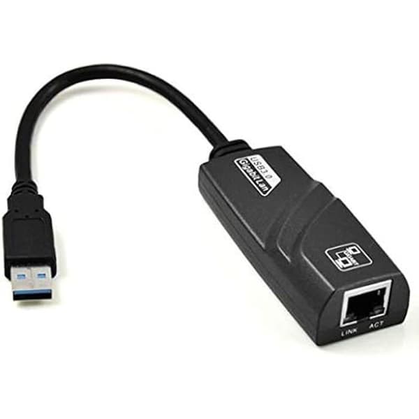 Gränssnittskort och adapter - AKYGA - AK-AD-31 - USB 3.0 A till RJ45 - 15 cm - Svart Svart