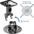 Miniatyrbild 4 av 4: Takstöd - deleyCON - Universell - Rotation 360° - Max belastning 15kg - Svart