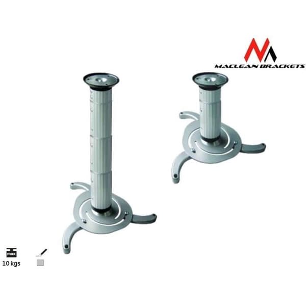 MACLEAN MC-517 Universal projektorfäste - Rotations- och vinkeljustering - Silver