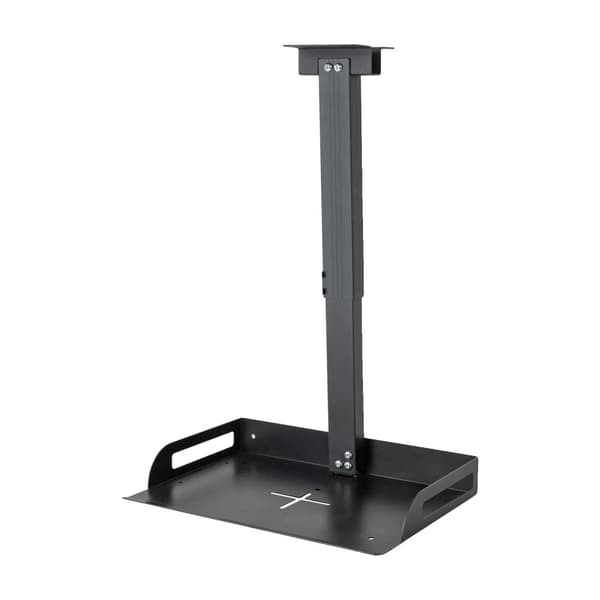 Projektor Loftmonteringsbeslag, Justerbar Længde 34-56 cm, Belastningskapacitet 14 kg, Bakke Størrelse 35x22 cm,Sort