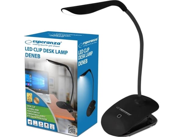 Esperanza Deneb - Skrivebordslampe - LED - klemmemonterbar - 3 W - 5500 K