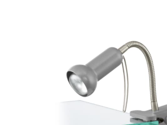 Eglo FABIO - Skrivebordslampe - 1 sokkel - klemmemonterbar - E14 - sølv