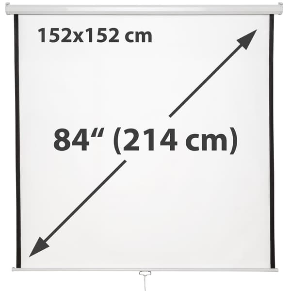 Projektorlærred HDTV - 152 x 152 cm