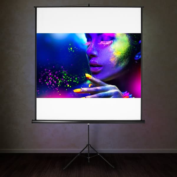 Projektorlærred på stativ - 152 x 152 cm