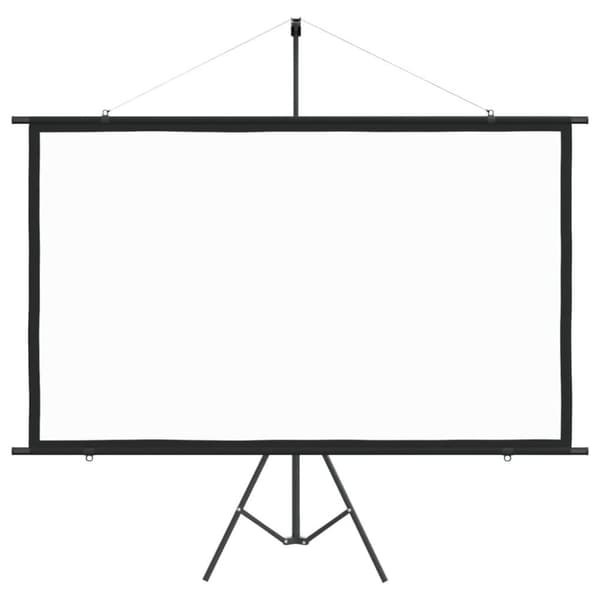 vidaXL projektorlærred med trefod 90" 16:9