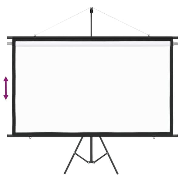 vidaXL projektorlærred med trefod 90" 16:9