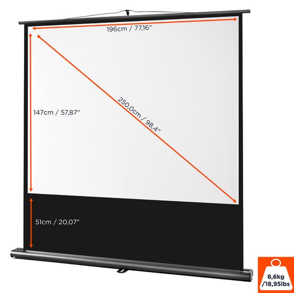 celexon ultramobil Professional projektorduk 200 x 150 cm