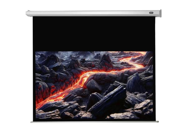 celexon motordriven projektorduk Economy 160 x 90 cm, 70" Svart, Vit
