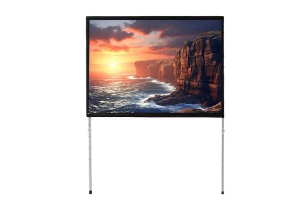 celexon ramspänd projektorduk Mobil Expert 305 x 229 cm, 150" Bakprojektion Svart, Vit