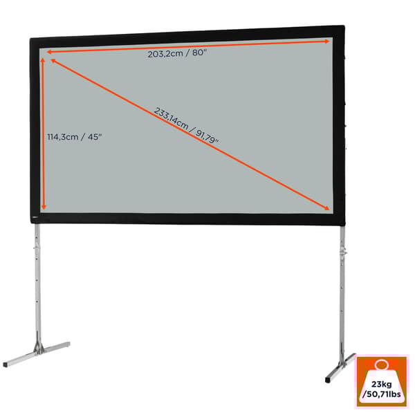celexon ramspänd projektorduk Mobil Expert 203 x 114 cm, 92" Bakprojektion