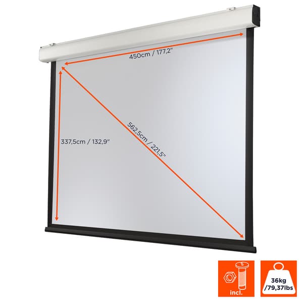 celexon projektorduk motordriven Expert XL 223 tum 450 x 340 cm