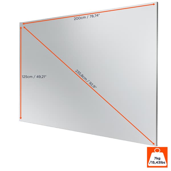 celexon ramspändduk Expert PureWhite 200 x 125 cm