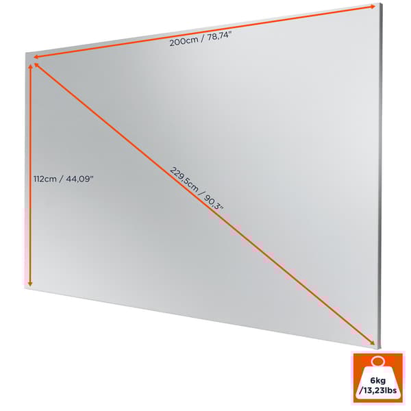 celexon ramspändduk Expert PureWhite 200 x 112 cm