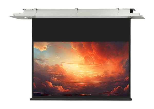 celexon takinfälld motordriven projektorduk Expert 250 x 140 cm, 113"