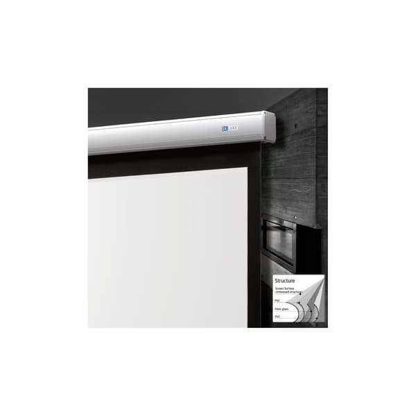 DELUXX Advanced Elegance motordriven filmduk 305 x 228 cmmattvit Polaro