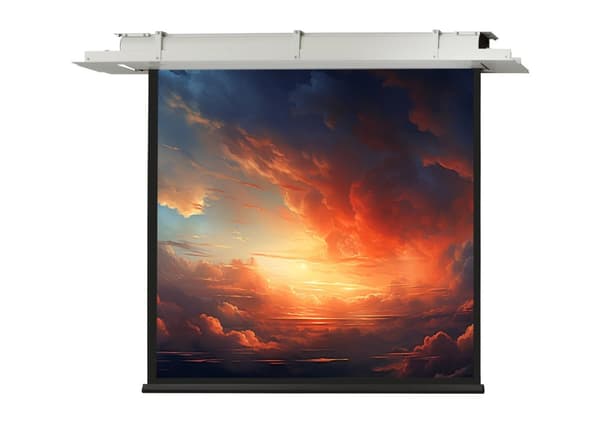 celexon Expert, motordriven takinfälld projektorduk 200 x 200 cm