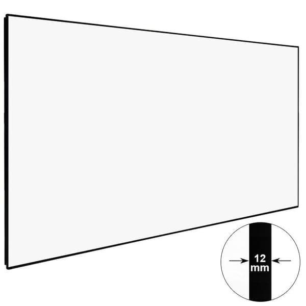 DELUXX Cinema ramspänd högkontrastprojektorduk SlimFrame 221 x 124 cm, 100" - DARKVISION