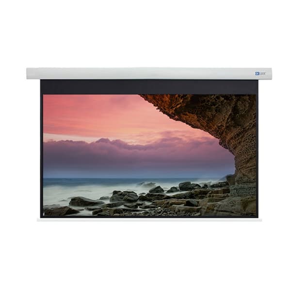 DELUXX Cinema Motordriven projektorduk 243 x 136cm, 110" - 4K Fibre MWHT