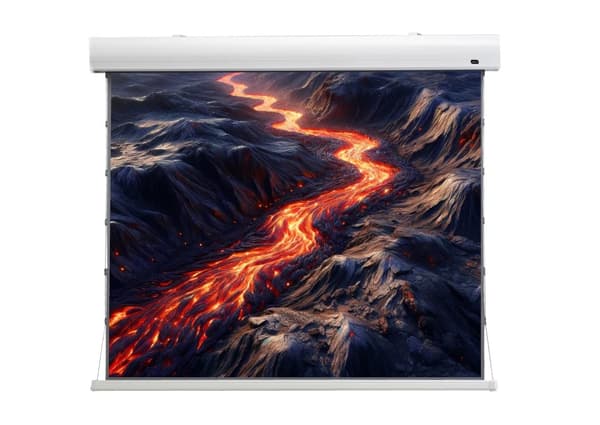 celexon HomeCinema motordriven högkontrastprojektorduk Tension 199 x 112 cm, 90" - Dynamic Slate ALR