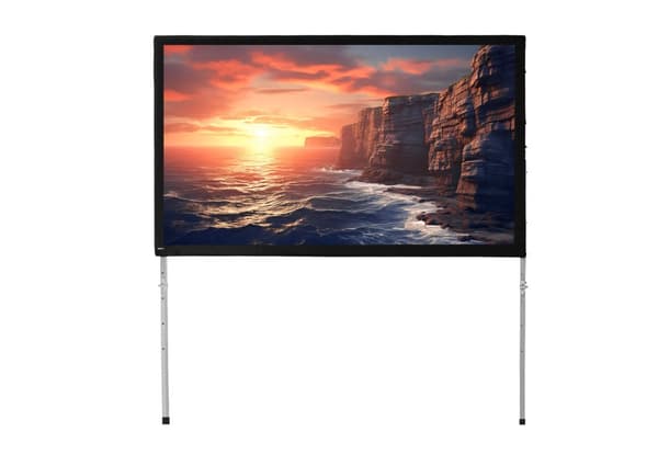 celexon ramspänd projektorduk Expert, 165 tum 366 x 206 cm, Frontprojektion Svart, Vit
