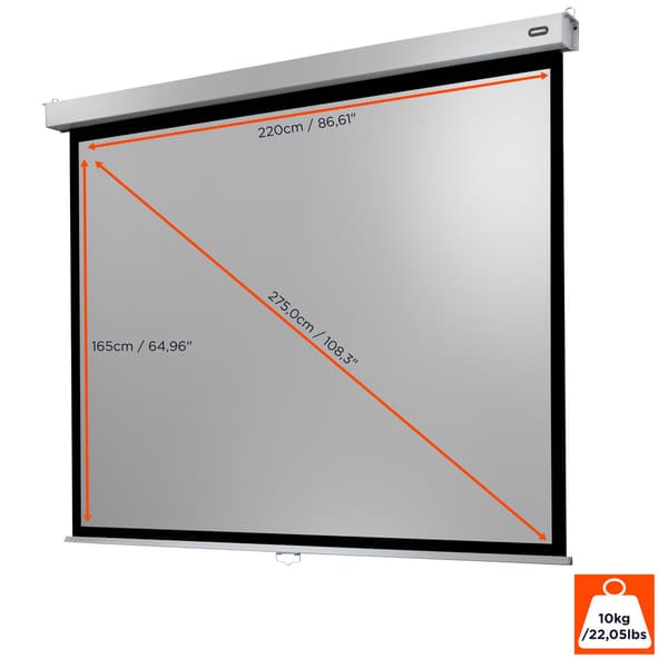 celexon manuell projektorduk Professional Plus 220 x 165 cm, 108"